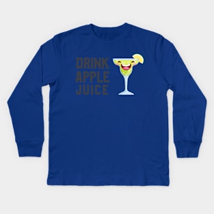 Drink Apple Juice (Ver.9) Kids Long Sleeve T-Shirt